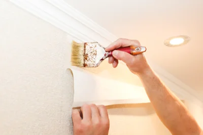 Pose de papier peint à Hoste — revêtements muraux et toiles de verre